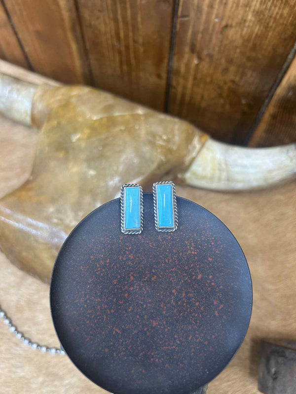 Tiff Earrings-Earrings-LJ Turquoise-Lucky J Boots & More, Women's, Men's, & Kids Western Store Located in Carthage, MO