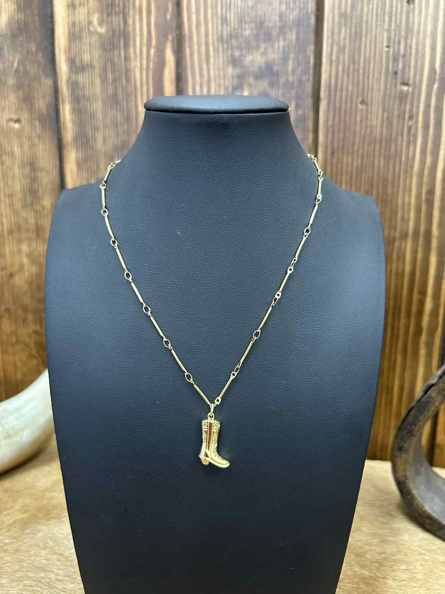 Boot Necklace-Necklaces-LJ Fashion Jewelry-Lucky J Boots & More, Women's, Men's, & Kids Western Store Located in Carthage, MO