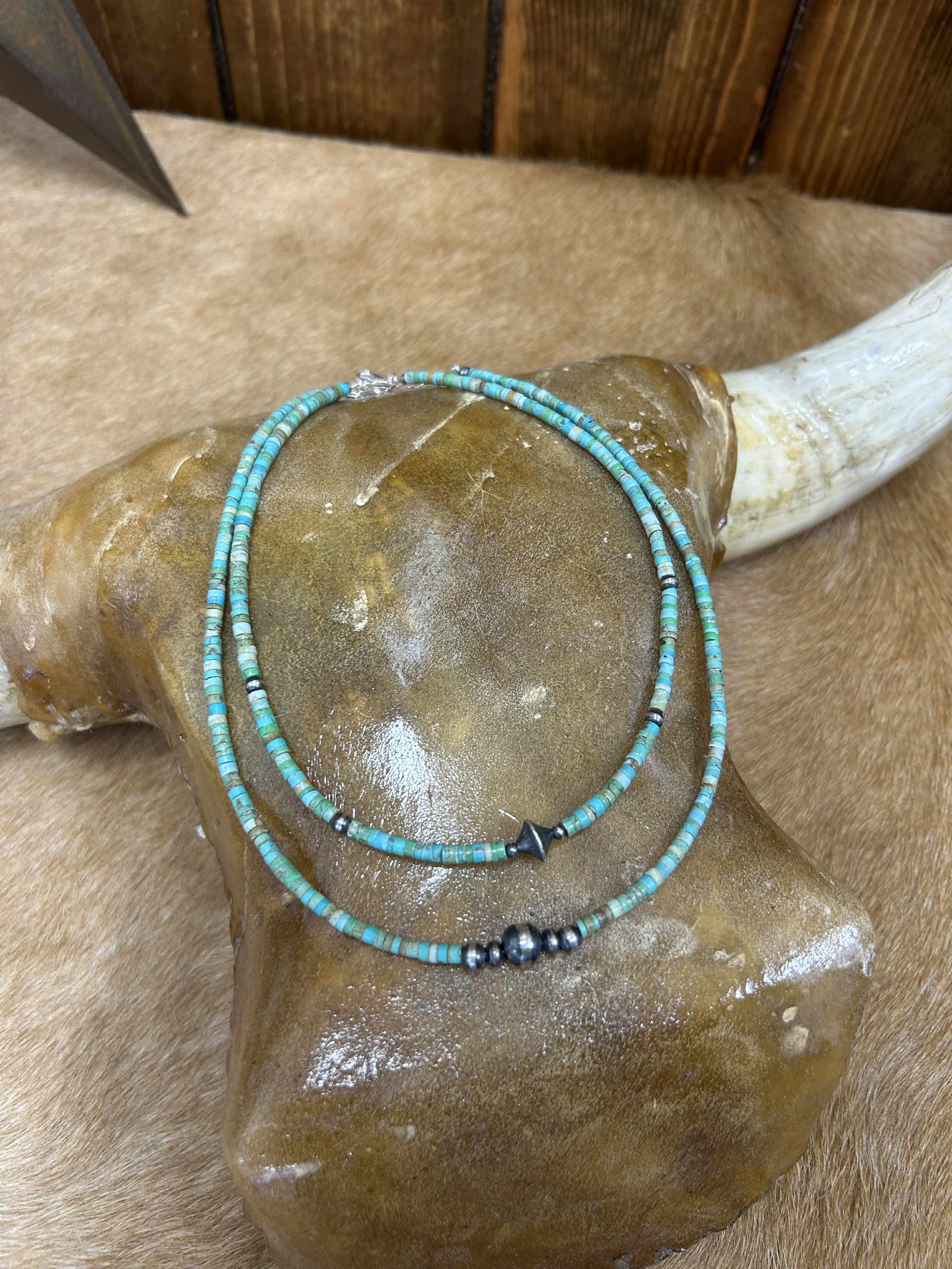 Rhodes Necklace-Necklaces-LJ Turquoise-Lucky J Boots & More, Women's, Men's, & Kids Western Store Located in Carthage, MO