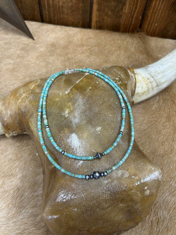 Rhodes Necklace-Necklaces-LJ Turquoise-Lucky J Boots & More, Women's, Men's, & Kids Western Store Located in Carthage, MO