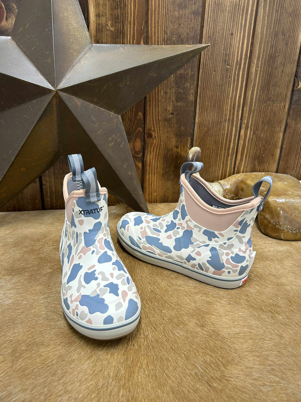 Women's Xtratuf 6" Ankle Deck Boot-Women's Rain Boots-XTRATUF-Lucky J Boots & More, Women's, Men's, & Kids Western Store Located in Carthage, MO