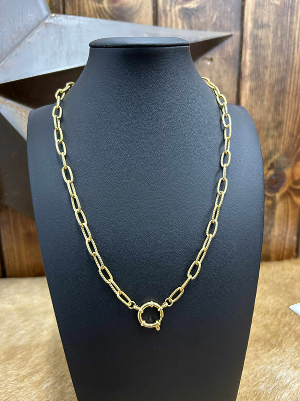 Gold Chain Necklaces-Necklaces-LJ Fashion Jewelry-Lucky J Boots & More, Women's, Men's, & Kids Western Store Located in Carthage, MO