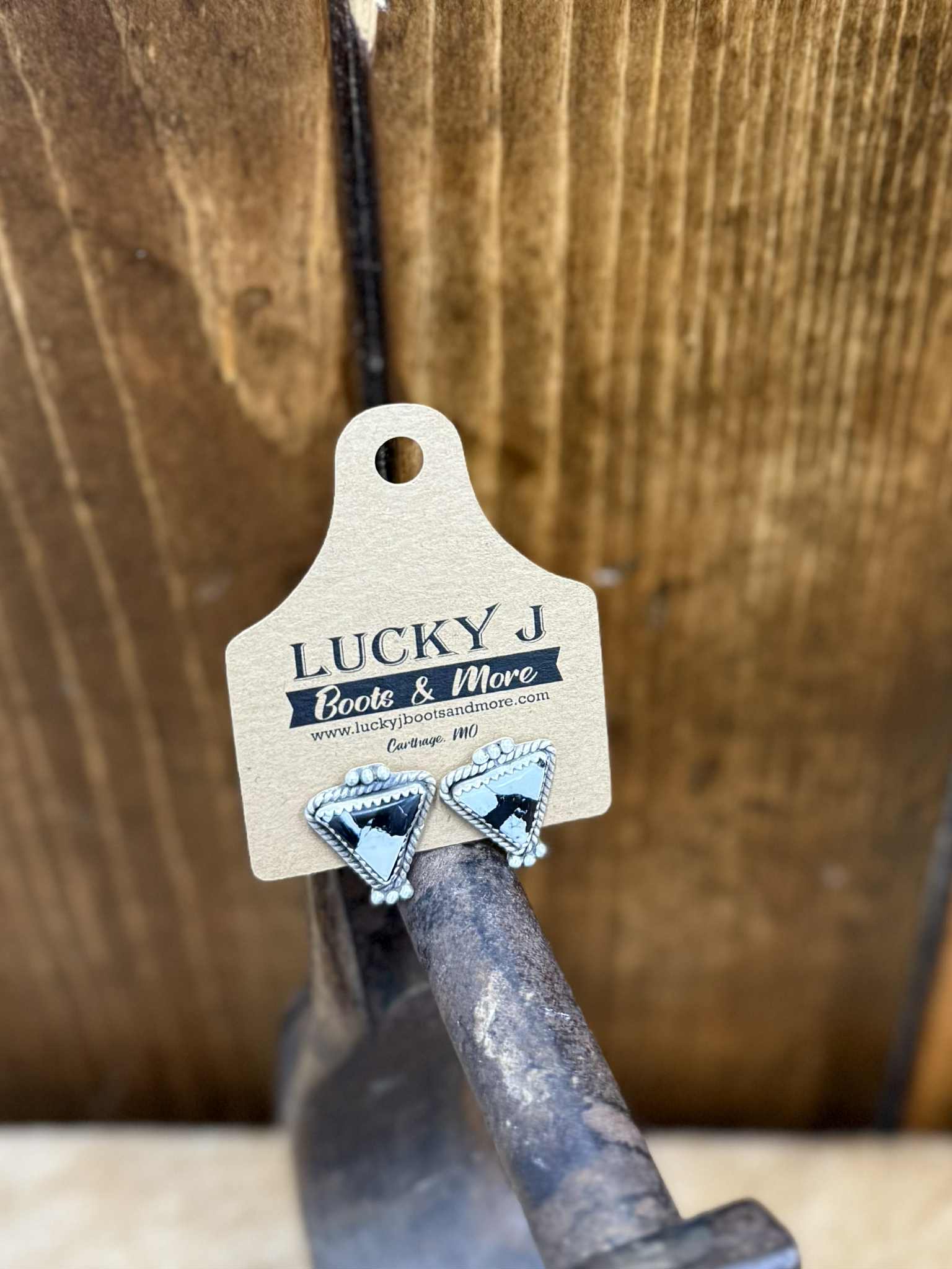 Macon Earrings-Earrings-LJ Turquoise-Lucky J Boots & More, Women's, Men's, & Kids Western Store Located in Carthage, MO