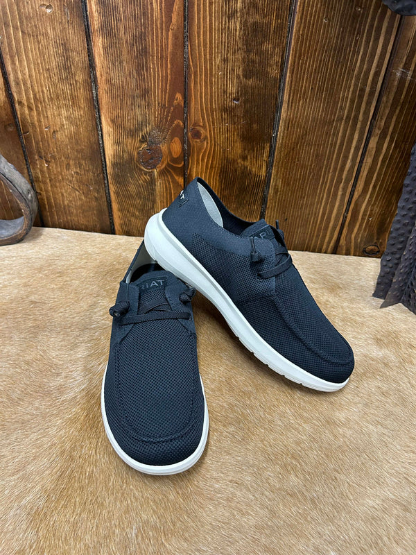 Ariat Men's Black Knit Hilo Shoe-Men's Casual Shoes-Ariat-Lucky J Boots & More, Women's, Men's, & Kids Western Store Located in Carthage, MO