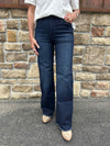 Kimes Ranch Olivia Dark Wash High Rise Wide Leg Jean-Women's Denim-Kimes Ranch-Lucky J Boots & More, Women's, Men's, & Kids Western Store Located in Carthage, MO