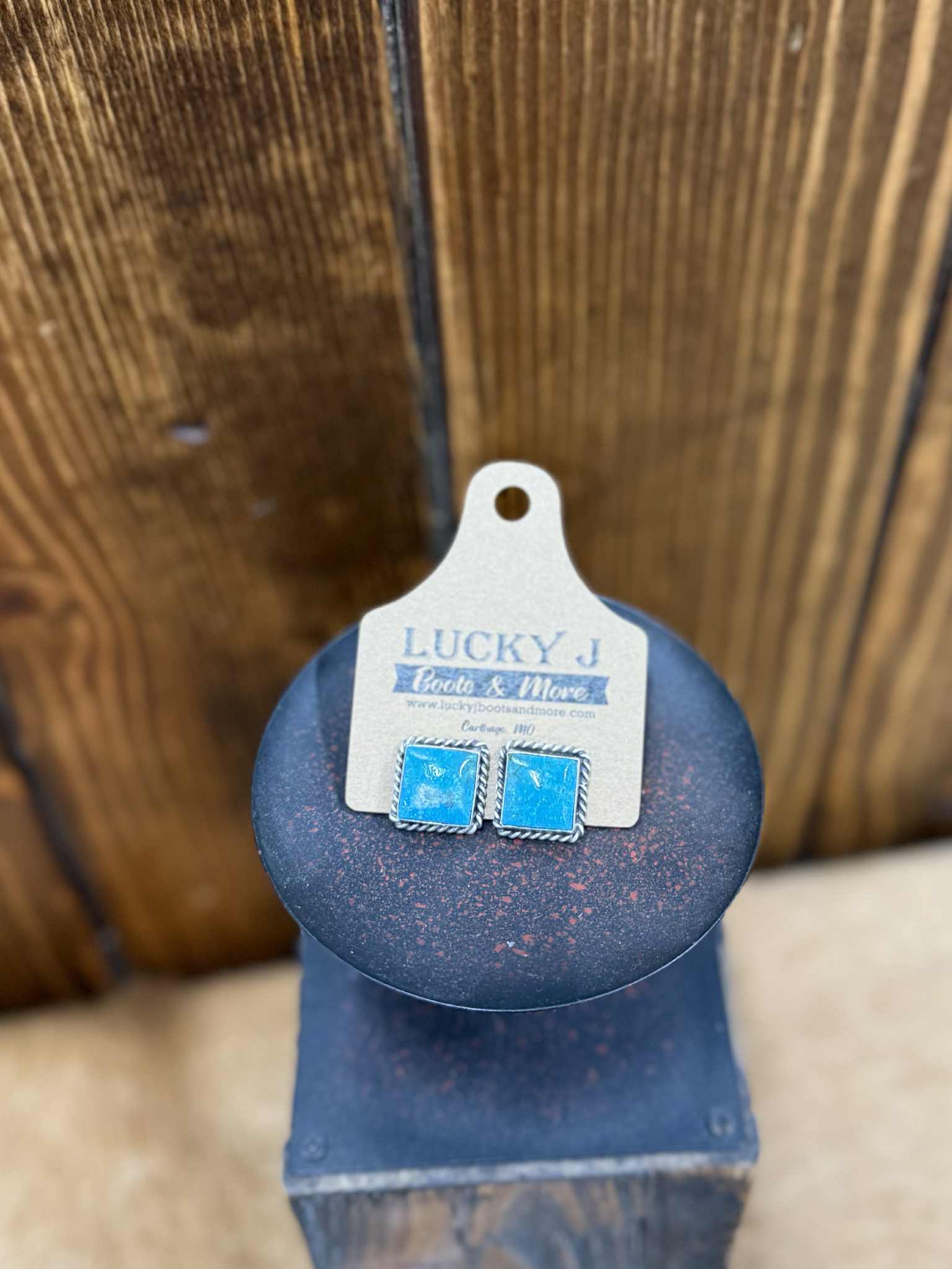 Jen Earrings-Earrings-LJ Turquoise-Lucky J Boots & More, Women's, Men's, & Kids Western Store Located in Carthage, MO