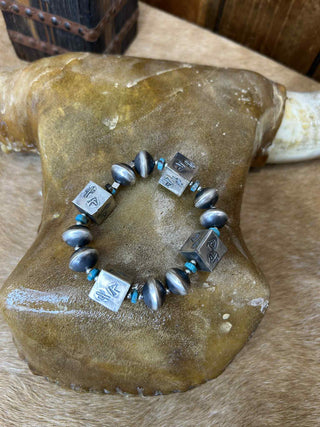 Cielo Bracelet-Bracelets-LJ Turquoise-Lucky J Boots & More, Women's, Men's, & Kids Western Store Located in Carthage, MO