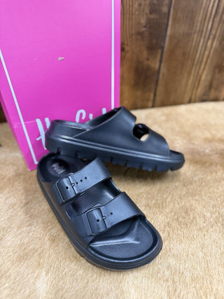 Corkys Cabana Sandal in Black *FINAL SALE*-Sandals-Corkys Footwear-Lucky J Boots & More, Women's, Men's, & Kids Western Store Located in Carthage, MO