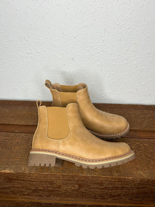 Corkys Cider Sippin in Caramel Booties *FINAL SALE*-Women's Booties-Corkys Footwear-Lucky J Boots & More, Women's, Men's, & Kids Western Store Located in Carthage, MO
