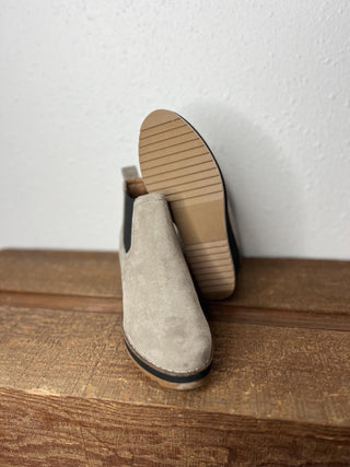 Corkys Love you a Latte in Grey Suede Booties *FINAL SALE*-Women's Booties-Corkys Footwear-Lucky J Boots & More, Women's, Men's, & Kids Western Store Located in Carthage, MO