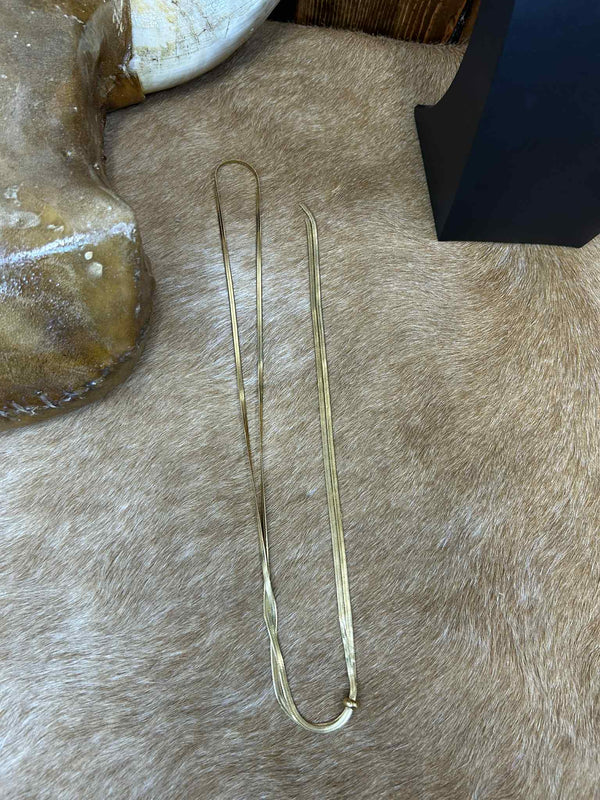 Herringbone Necklace-Necklaces-LJ Fashion Jewelry-Lucky J Boots & More, Women's, Men's, & Kids Western Store Located in Carthage, MO