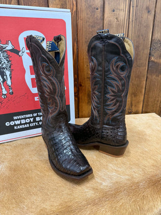 Women's Hyer Colby Matte Coffee Brown Caiman Boot
