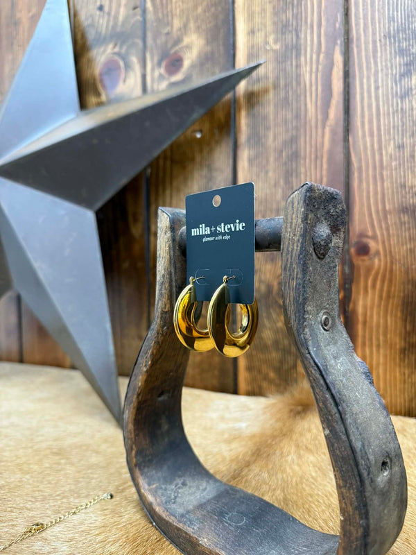 Gold Earrings-Earrings-LJ Fashion Jewelry-Lucky J Boots & More, Women's, Men's, & Kids Western Store Located in Carthage, MO