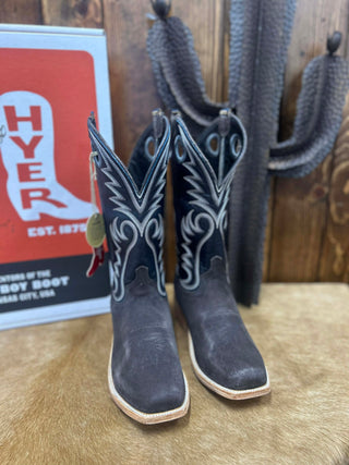 Men's Hyer McCune Charcoal Roughout Boot-Men's Boots-HYER Boots-Lucky J Boots & More, Women's, Men's, & Kids Western Store Located in Carthage, MO