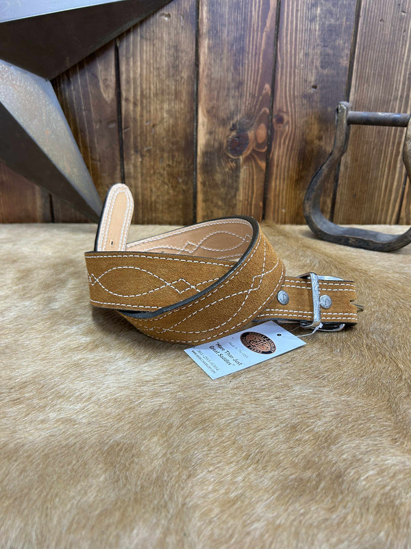 Double J Suede Tapered Belts-Belts-DOUBLE J SADDLERY-Lucky J Boots & More, Women's, Men's, & Kids Western Store Located in Carthage, MO