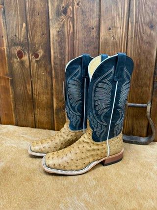 Men's Anderson Bean Umber Bruciato Ostrich Boot
