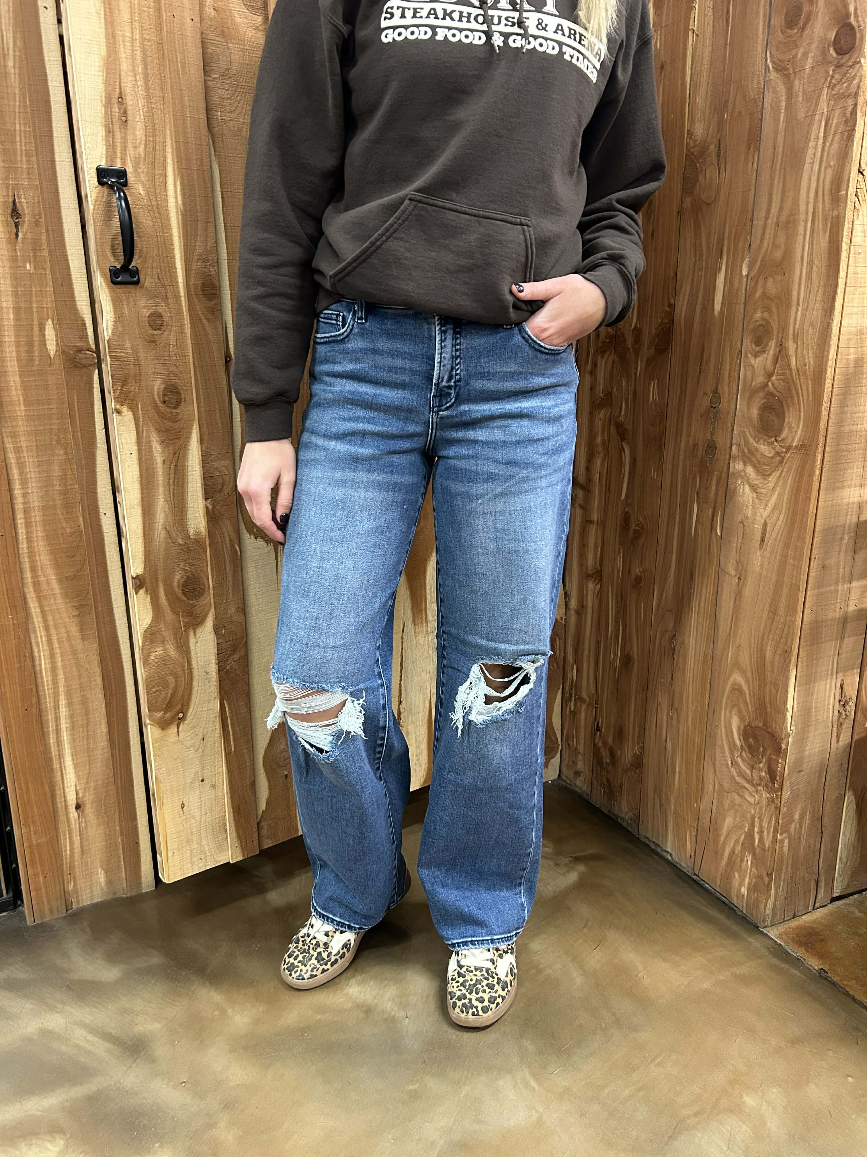 Women's Hidden Charlie Mid Rise Basic Dad Jean-Women's Denim-HIDDEN-Lucky J Boots & More, Women's, Men's, & Kids Western Store Located in Carthage, MO