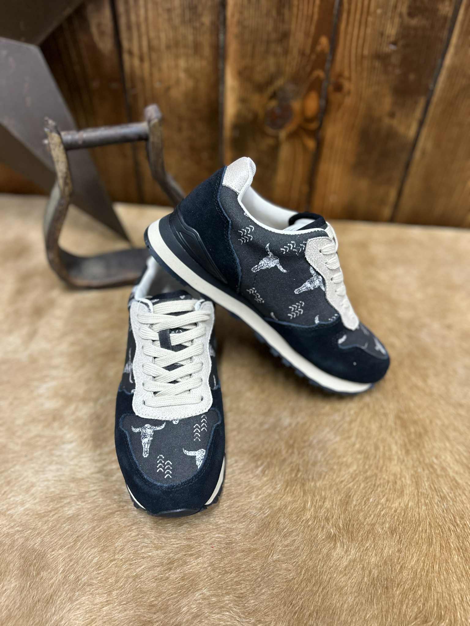 Women's Roper Black Giddy Up Shoes-Women's Casual Shoes-Karman-Lucky J Boots & More, Women's, Men's, & Kids Western Store Located in Carthage, MO