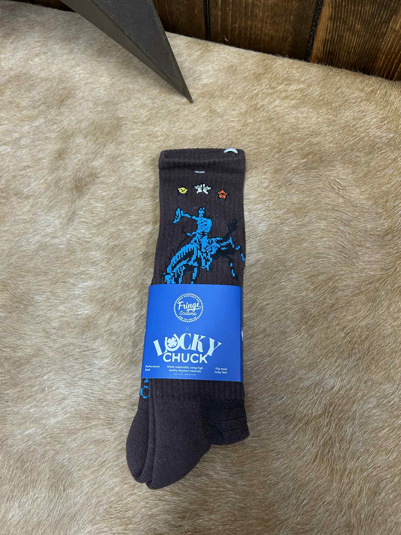 Lucky Chuck Socks-Socks-Lucky Chuck Brand-Lucky J Boots & More, Women's, Men's, & Kids Western Store Located in Carthage, MO