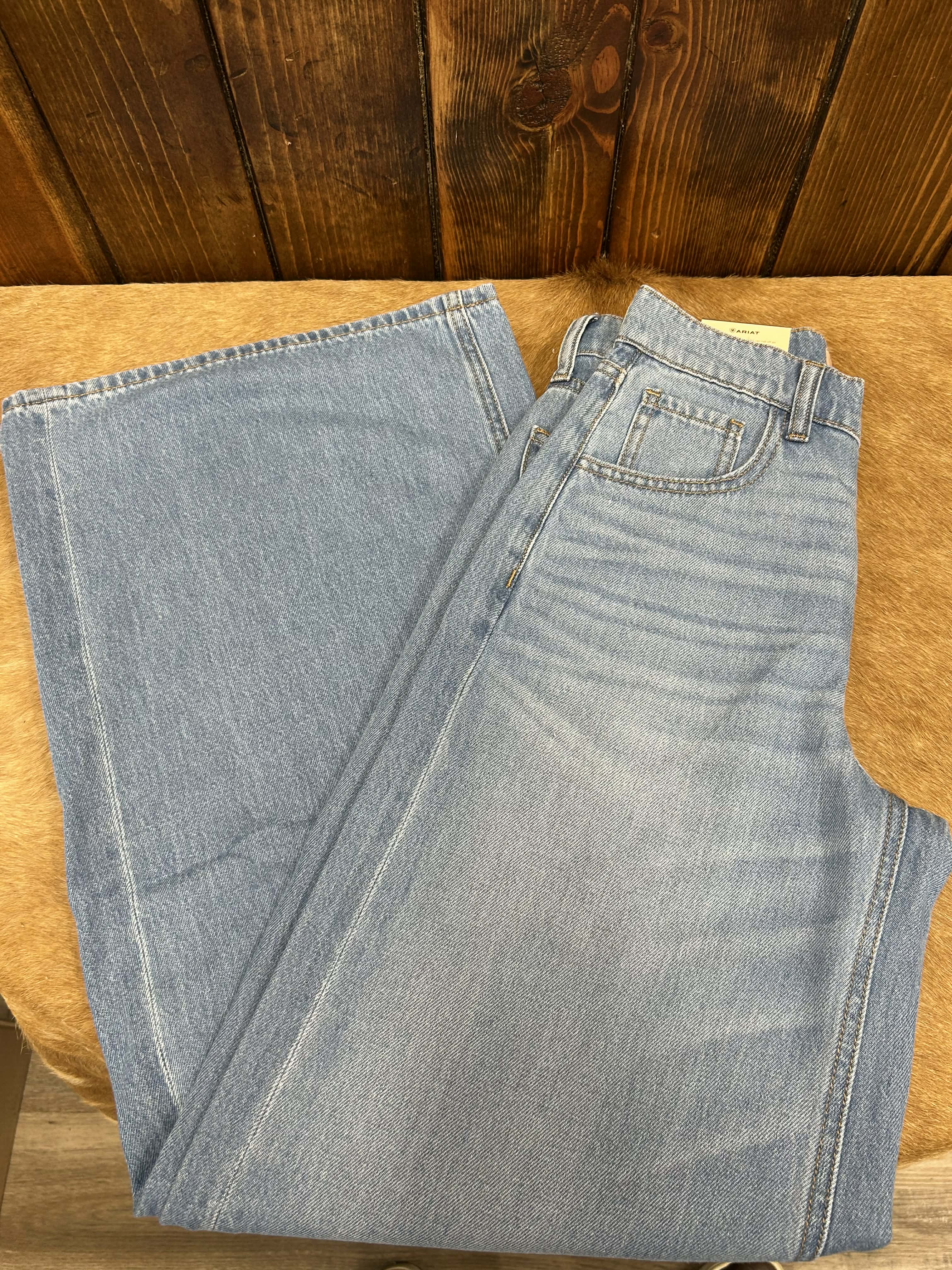 Women's Ariat Ultra High Rise Calamity Comfort Wide Jean-Women's Denim-Ariat-Lucky J Boots & More, Women's, Men's, & Kids Western Store Located in Carthage, MO