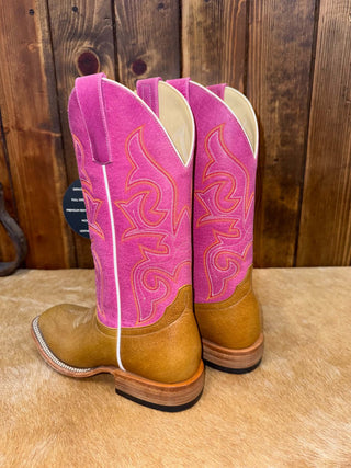 Macie Bean Women's Antique Saddle Smooth Ostrich Boot