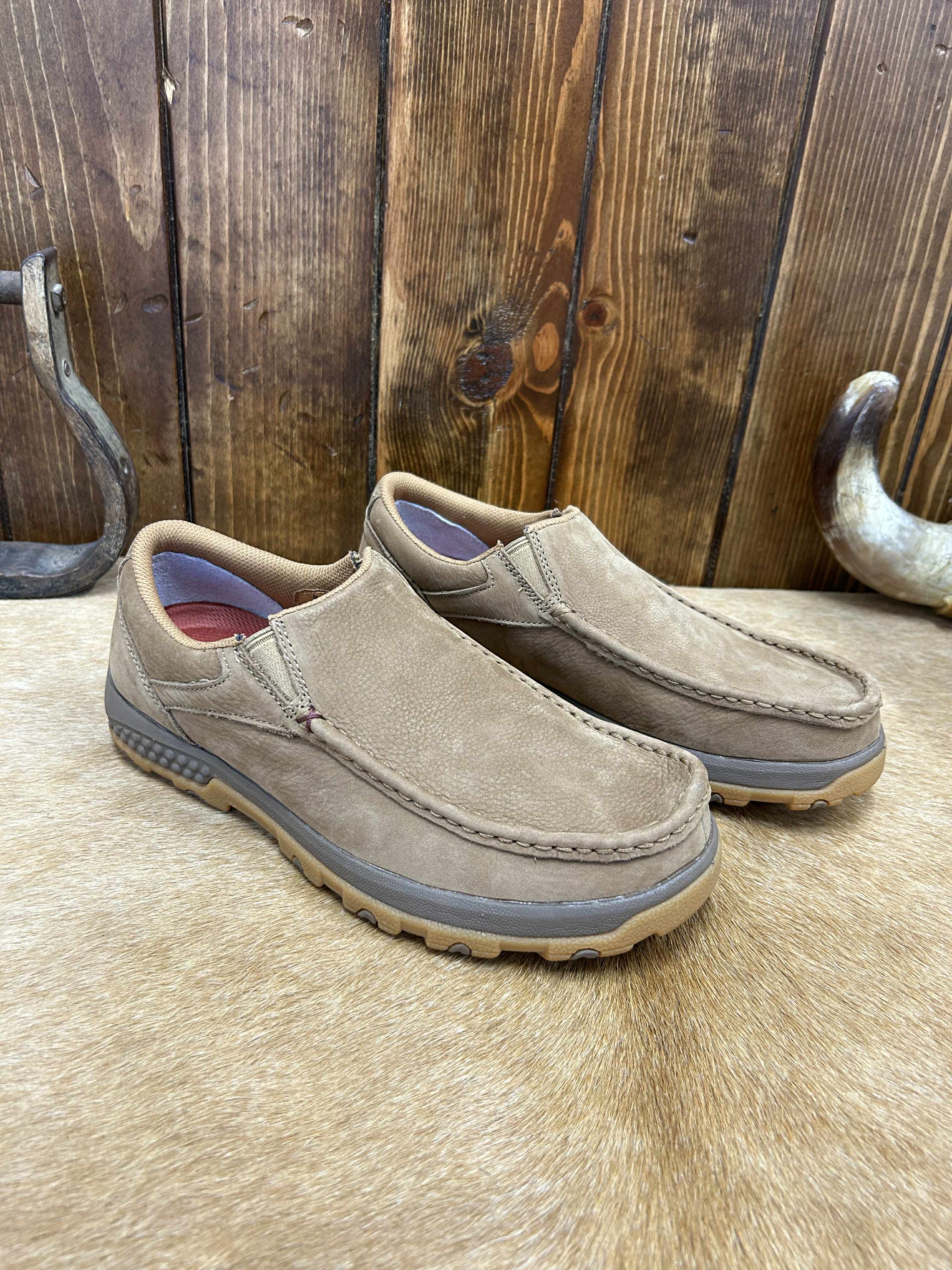 Men's Twisted X Camel Driving Moc Shoes MXC0022-Men's Casual Shoes-Twisted X Boots-Lucky J Boots & More, Women's, Men's, & Kids Western Store Located in Carthage, MO
