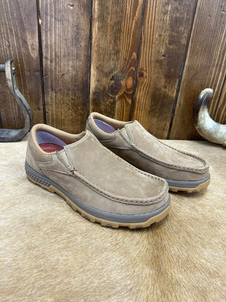 Men's Twisted X Camel Driving Moc Shoes MXC0022-Men's Casual Shoes-Twisted X Boots-Lucky J Boots & More, Women's, Men's, & Kids Western Store Located in Carthage, MO