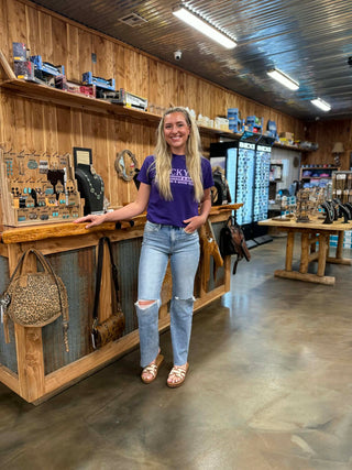 Women's Flying Monkey Lucia High Rise Slim Wide Leg Jean-Women's Denim-Flying Monkey-Lucky J Boots & More, Women's, Men's, & Kids Western Store Located in Carthage, MO