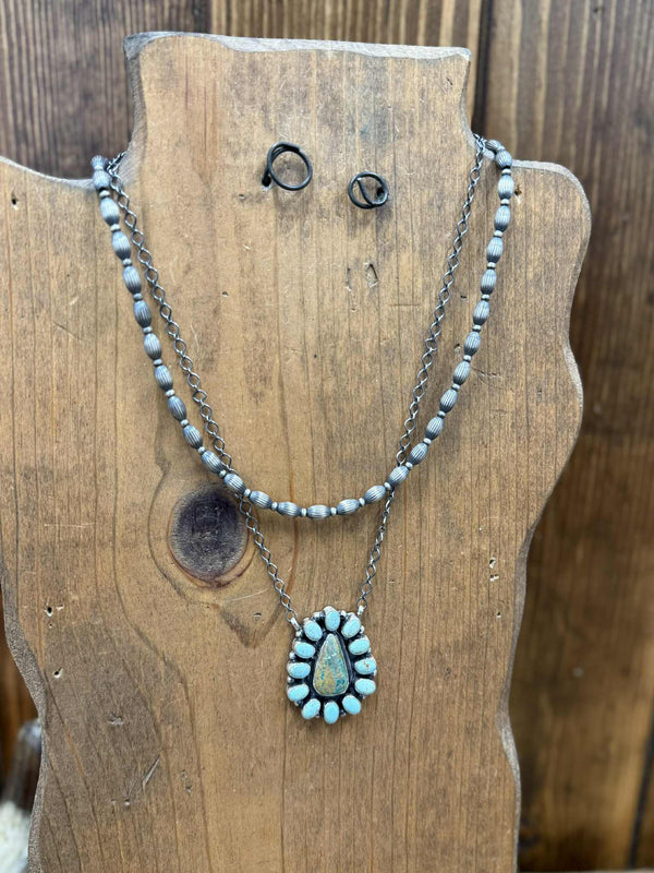 Anaya Necklace-Necklaces-LJ Turquoise-Lucky J Boots & More, Women's, Men's, & Kids Western Store Located in Carthage, MO