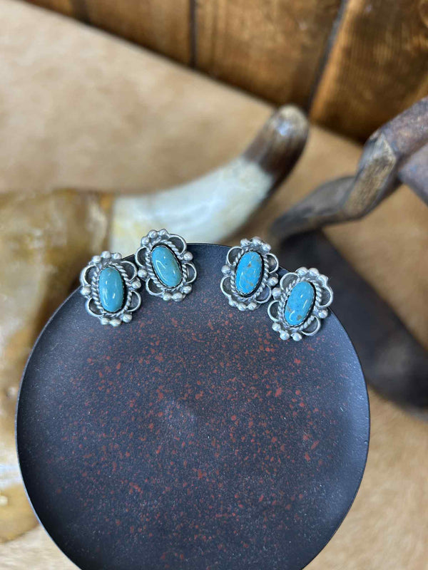 Kaiya Earrings-Earrings-LJ Turquoise-Lucky J Boots & More, Women's, Men's, & Kids Western Store Located in Carthage, MO
