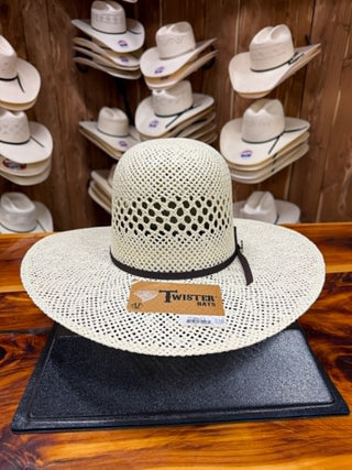Twister Open Crown 4 1/2" Straw Hat