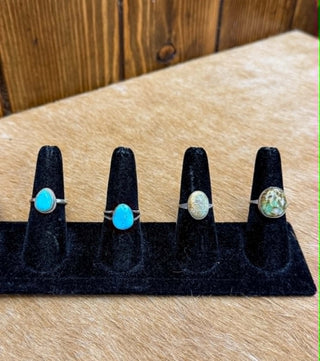 Turquoise ring, sterling silver ring, authentic turquoise jewelry, boho turquoise ring, real stone rings, Myra turquoise ring, handcrafted silver jewelry, Southwestern style ring