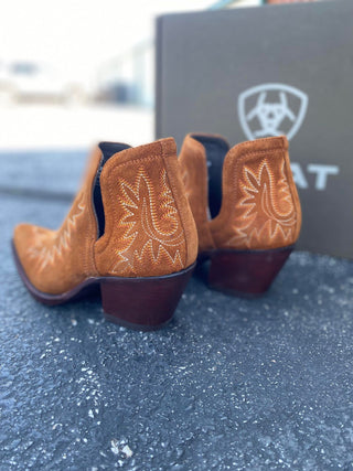 Dixon in Penny Suede by Ariat *FINAL SALE*-Women's Booties-Ariat-Lucky J Boots & More, Women's, Men's, & Kids Western Store Located in Carthage, MO