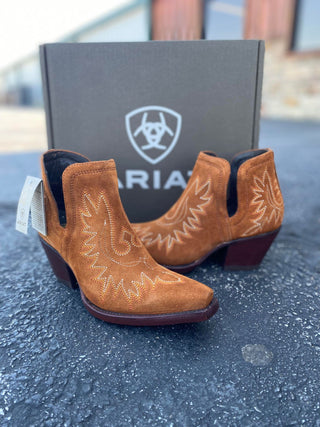 Dixon in Penny Suede by Ariat *FINAL SALE*-Women's Booties-Ariat-Lucky J Boots & More, Women's, Men's, & Kids Western Store Located in Carthage, MO