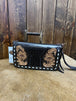 Brown Basketweave/Floral