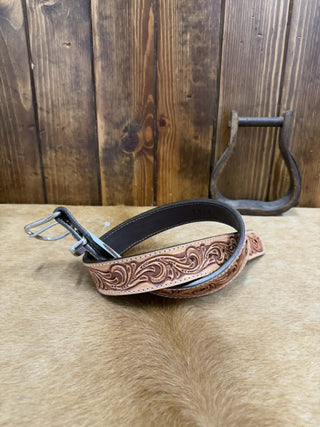 Double J Felicia Floral Belt-Belts-DOUBLE J SADDLERY-Lucky J Boots & More, Women's, Men's, & Kids Western Store Located in Carthage, MO