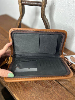 Double J Ladies Zipper Wallets-Wallets-DOUBLE J SADDLERY-Lucky J Boots & More, Women's, Men's, & Kids Western Store Located in Carthage, MO
