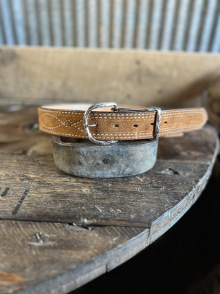 Double J Suede Belts-Belts-DOUBLE J SADDLERY-Lucky J Boots & More, Women's, Men's, & Kids Western Store Located in Carthage, MO