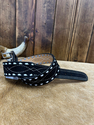 Double J Suede Tapered Belts-Belts-DOUBLE J SADDLERY-Lucky J Boots & More, Women's, Men's, & Kids Western Store Located in Carthage, MO