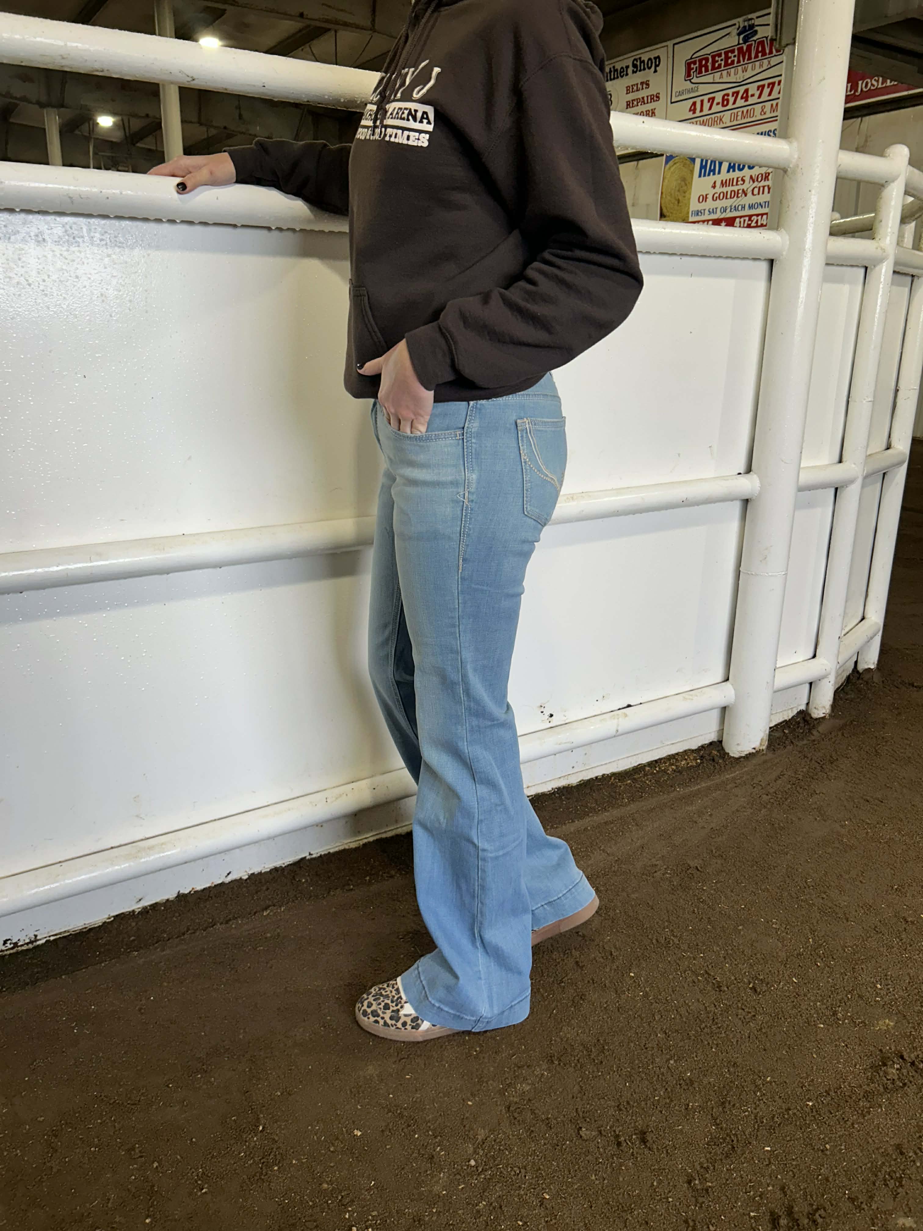 Women's Ariat Giovana Slim Leg Trouser Jean-Women's Denim-Ariat-Lucky J Boots & More, Women's, Men's, & Kids Western Store Located in Carthage, MO