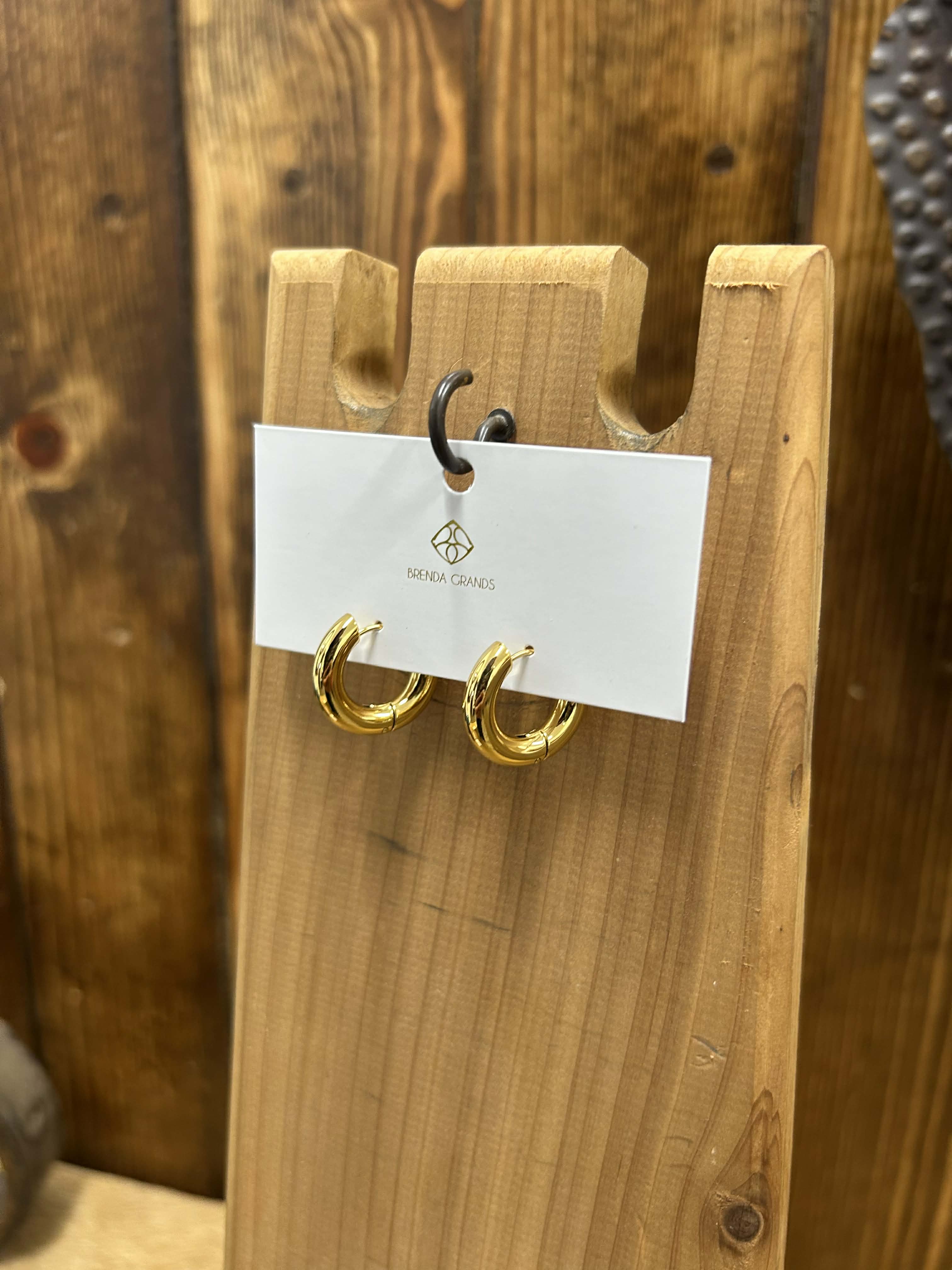 Gold Waterproof Earrings-Earrings-LJ Fashion Jewelry-Lucky J Boots & More, Women's, Men's, & Kids Western Store Located in Carthage, MO