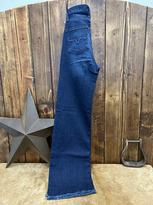 Kimes Ranch Olivia Dark Wash High Rise Wide Leg Jean