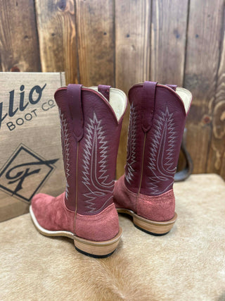 Men's Fenoglio Burgundy Roughout Boot-Men's Boots-Fenoglio Boots-Lucky J Boots & More, Women's, Men's, & Kids Western Store Located in Carthage, MO