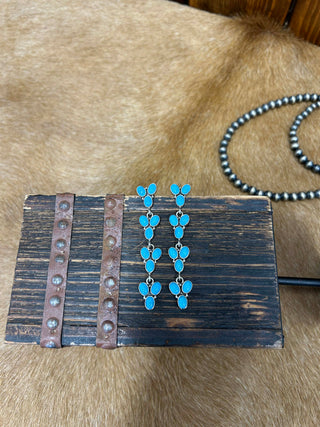 Evie Earrings-Earrings-LJ Turquoise-Lucky J Boots & More, Women's, Men's, & Kids Western Store Located in Carthage, MO