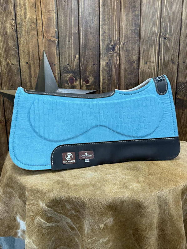 Classic Equine Zone Series Micro Suede Top Saddle Pad-Saddle Pads-Equibrand-Lucky J Boots & More, Women's, Men's, & Kids Western Store Located in Carthage, MO
