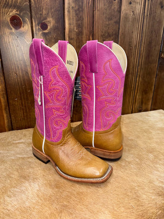 Macie Bean Women's Antique Saddle Smooth Ostrich Boot