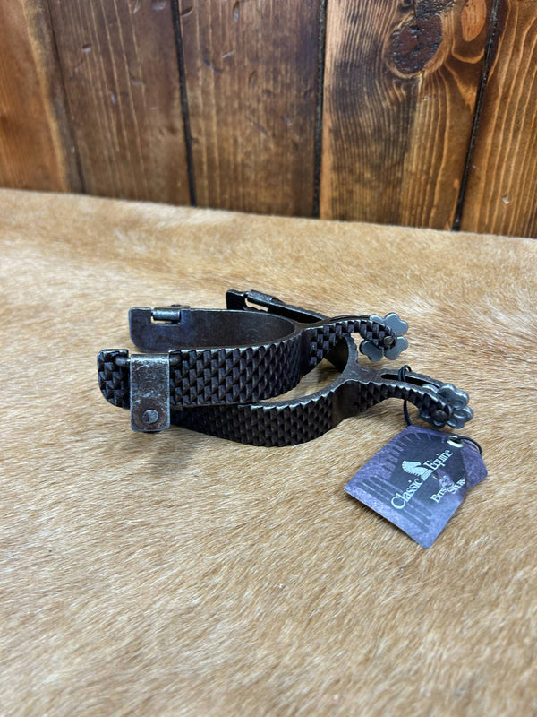 Equibrand Rasp Cowboy Series 22 1" Band Spur SPURRCS101-Spurs-Equibrand-Lucky J Boots & More, Women's, Men's, & Kids Western Store Located in Carthage, MO