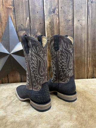 Men's Ariat Gold Point Chocolate Bison Boot-Men's Boots-Ariat-Lucky J Boots & More, Women's, Men's, & Kids Western Store Located in Carthage, MO