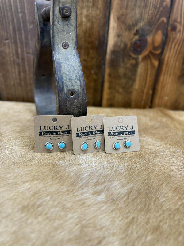 Anna Earrings-Earrings-LJ Turquoise-Lucky J Boots & More, Women's, Men's, & Kids Western Store Located in Carthage, MO