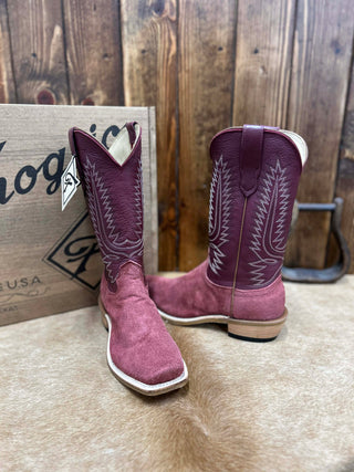 Men's Fenoglio Burgundy Roughout Boot-Men's Boots-Fenoglio Boots-Lucky J Boots & More, Women's, Men's, & Kids Western Store Located in Carthage, MO